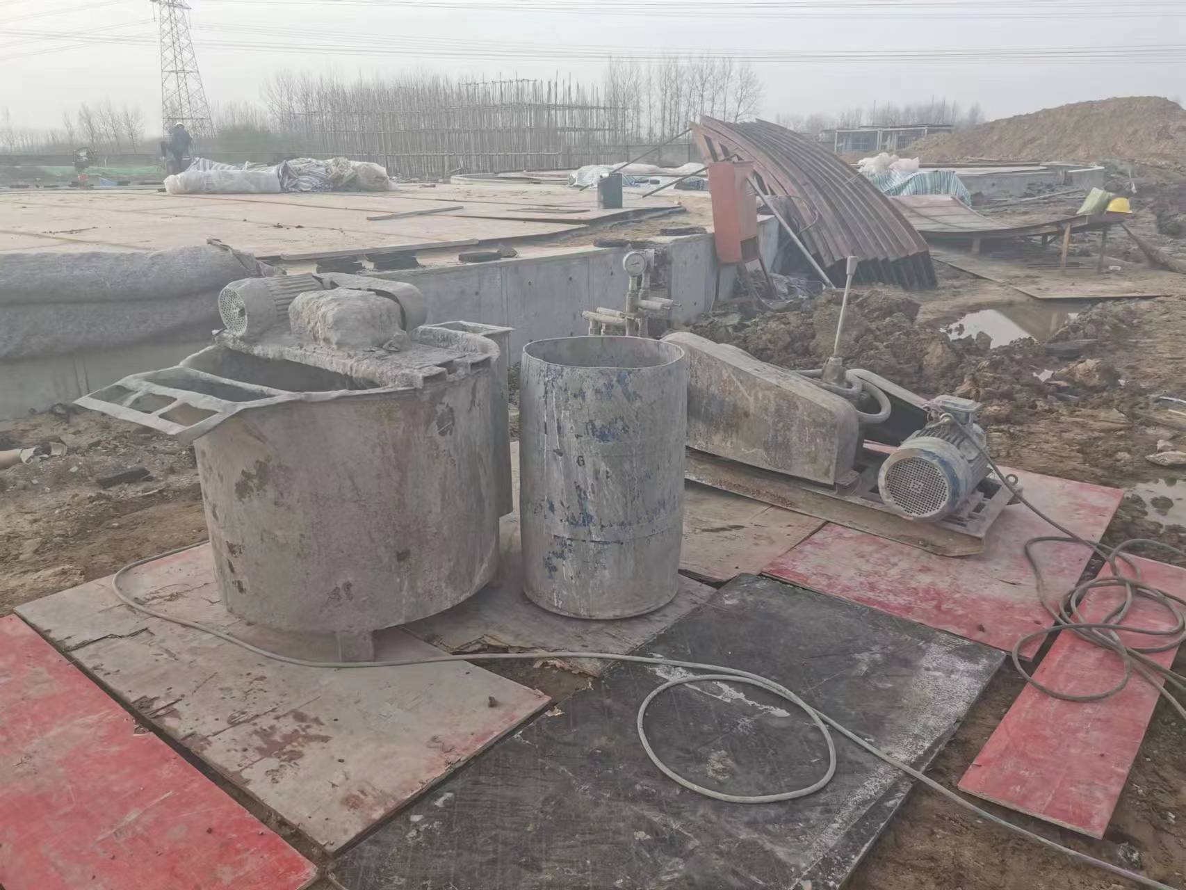 崇川设备基础注浆